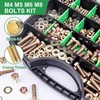 FOLIV 907/523 pcs Grade 8.8 Metric Bolt Assortment, M4 M5