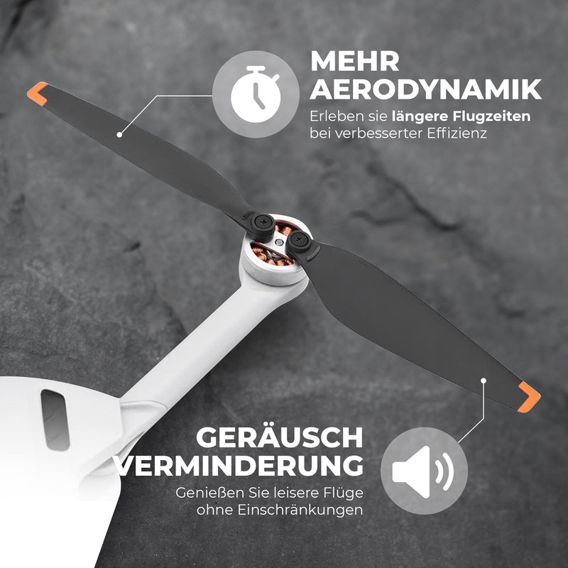 DERAY Propeller for DJI Mini 4 Pro Drone, TPU Rubber