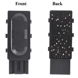 Interruptor de ajuste de asiento eléctrico lado izquierdo del conductor con tapa de repuesto de 6 vías, 9L3Z14A701A, 9L3Z-14A701-A, 5F9T-14B709-AA, 9L3T-14B709-AA reemplazo para Ford F-150F-250F-350Explorer (con tapa)