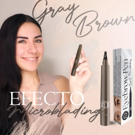 Jye Boligrafo Microblading Efect Color Gris Cafe Eyebrow 6pz