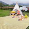 Vivid Check Waterproof Picnic Mat (200x200cm) Yellow