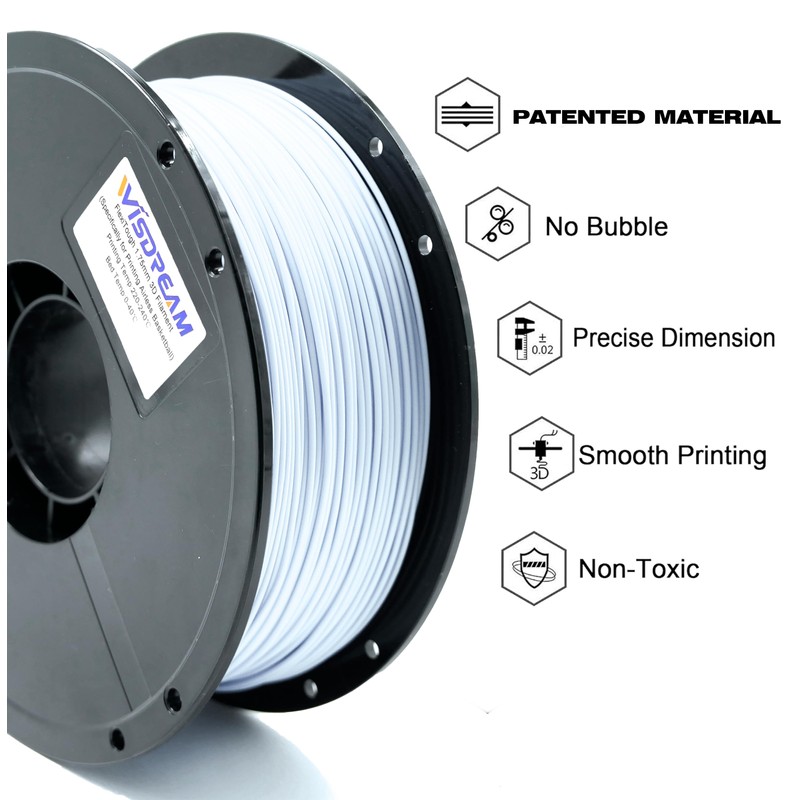 WISDREAM FlexiTough Flexible Filament Specifically for Printing Real-Game Bouncy Airless