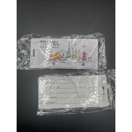 Unbranded Travel Luggage Bag Tag Plastic Suitcase Baggage Office Label, White