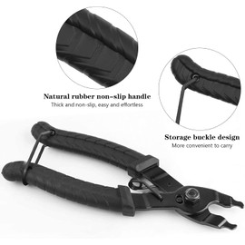 WAIZHIUA Chain Plier Bike Chain Link Plier Tool, 2 in 1 Bicycle Chain Quick Link Open Close Tool for Road Mountain Bike 6/7/8/9/10 Speed Chain, Black