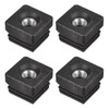 uxcell 4Pcs Inserts for Square Tubes with M10 Thread, for