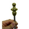 Black Country Metal Works Polished Brass 'Urn' Tiller Pin