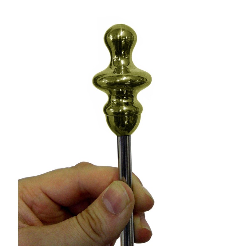 Black Country Metal Works Polished Brass 'Urn' Tiller Pin