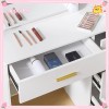 Yamissi USB Port Dressing Desk with 10 LED Lighted Mirror