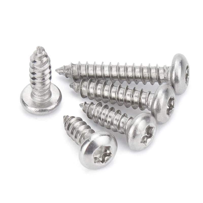 Qrity 50PCS M5x20mm Self Tapping Screw, Torx Pan Head Screws,