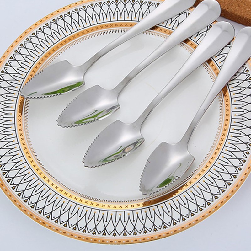 Stainless Steel Grapefruit Spoon For Citrus Fruit Watermelon Dessert Spoon