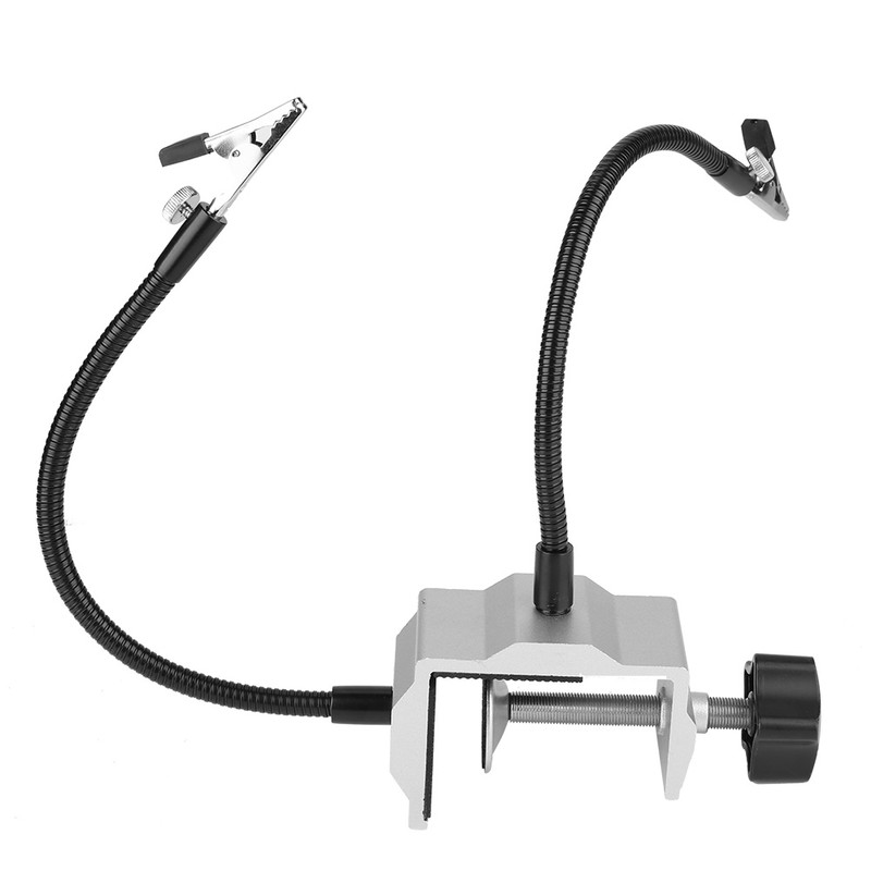 Universal Metal Arm Electric Iron Holder Solder Station Clamp for