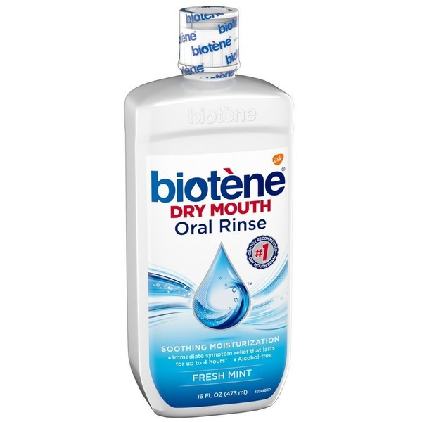 Biotene Dry Mouth Oral Rinse, Fresh Mint 16 oz ( Pack of 4)