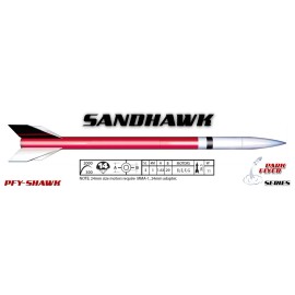 LOC Precision Flying Model Rocket Kit 1.63" Sandhawk   PFY-SHAWK