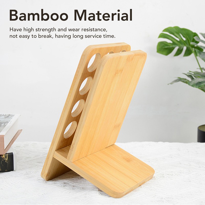 Essential Oil Rack Bamboo 12 Holes Essential Oil Bottle Display