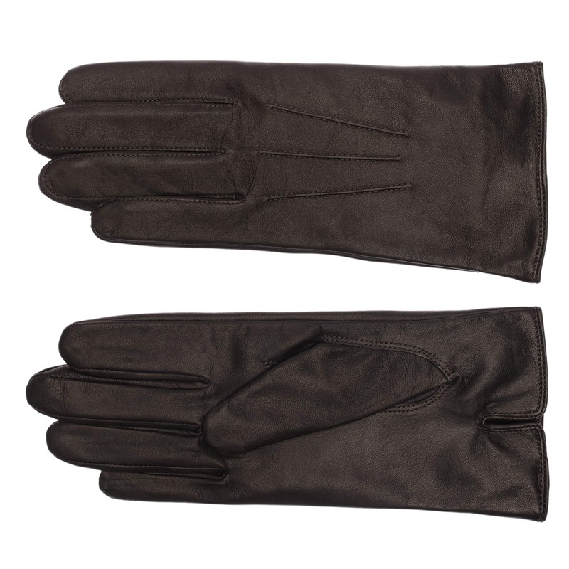 EEM Ladies Soft Italian Leather Gloves Soft Fleece Lined Three