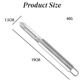 Potato Peeler Stainless Steel Vegetable Silver Julienne Straight Peeler Slicer for Kitchen Food Cutter