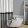 Dynamene Extra Long Fabric Shower Curtain, 84 Inch Long Farmhouse