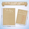 Family Feud Game Kit For Baby Shower - Minimalism Brown