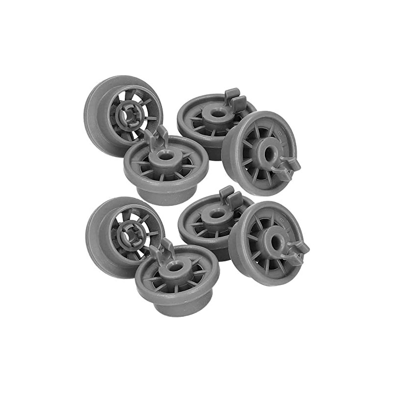 Aspares Lower Basket Wheel for Indesit Dishwasher (Set of 8
