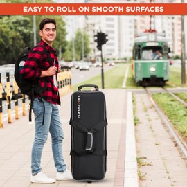 Flashpoint CB-04 30.7" Wheeled Hard Carrying Case for Smart, Mini Pioneer & Mini Master Equipment Kits, Black, Durable & Spacious Hard Travel Case for Light Kits, Hard Case with Wheels & Top Handle
