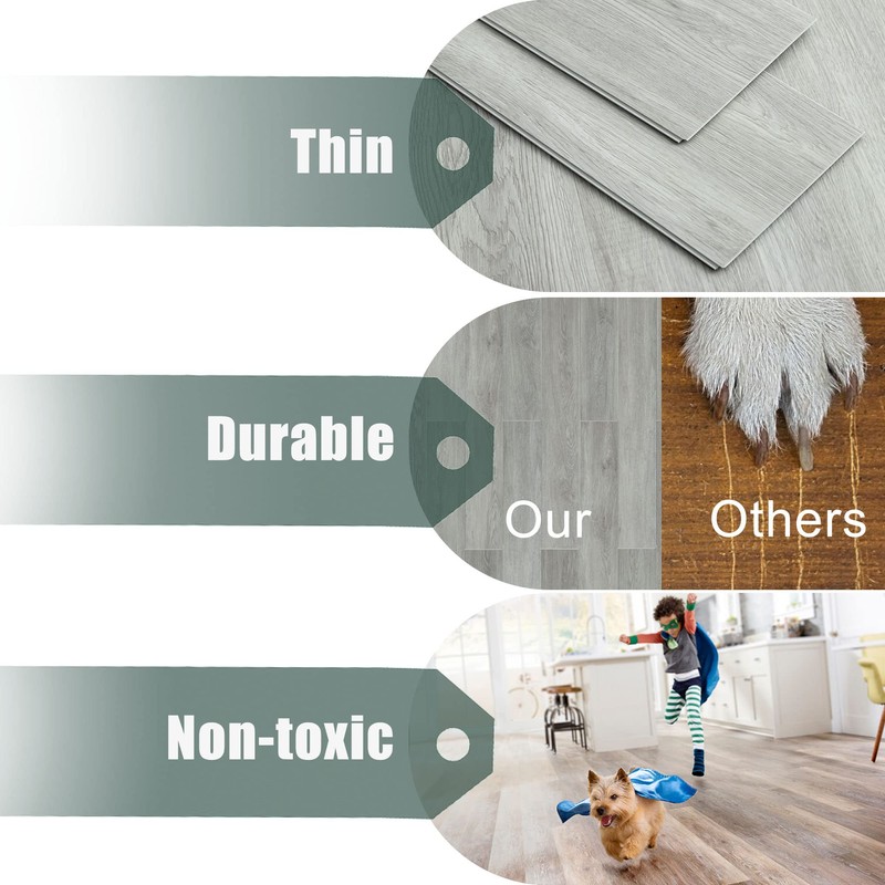 MIRUO SPC Vinyl Plank Flooring 9 Pieces Easy DIY Luxury