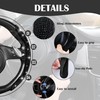 CAR PASS 2PCS Bling Diamond Segmented Steering Wheel Cover with