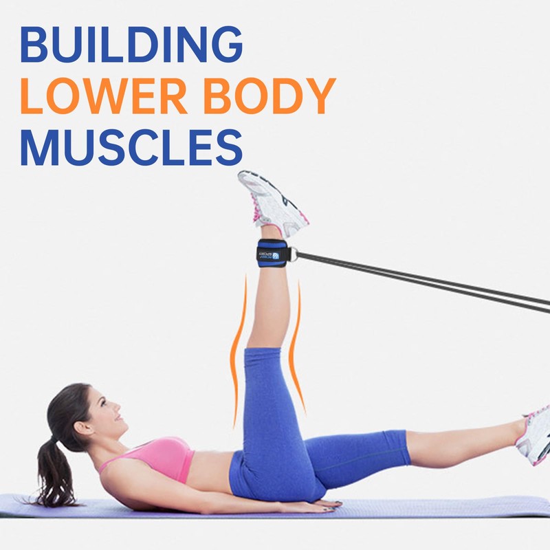 MYPAWEE Ankle Straps for Cable Machines for Kickbacks, Glute Workouts,