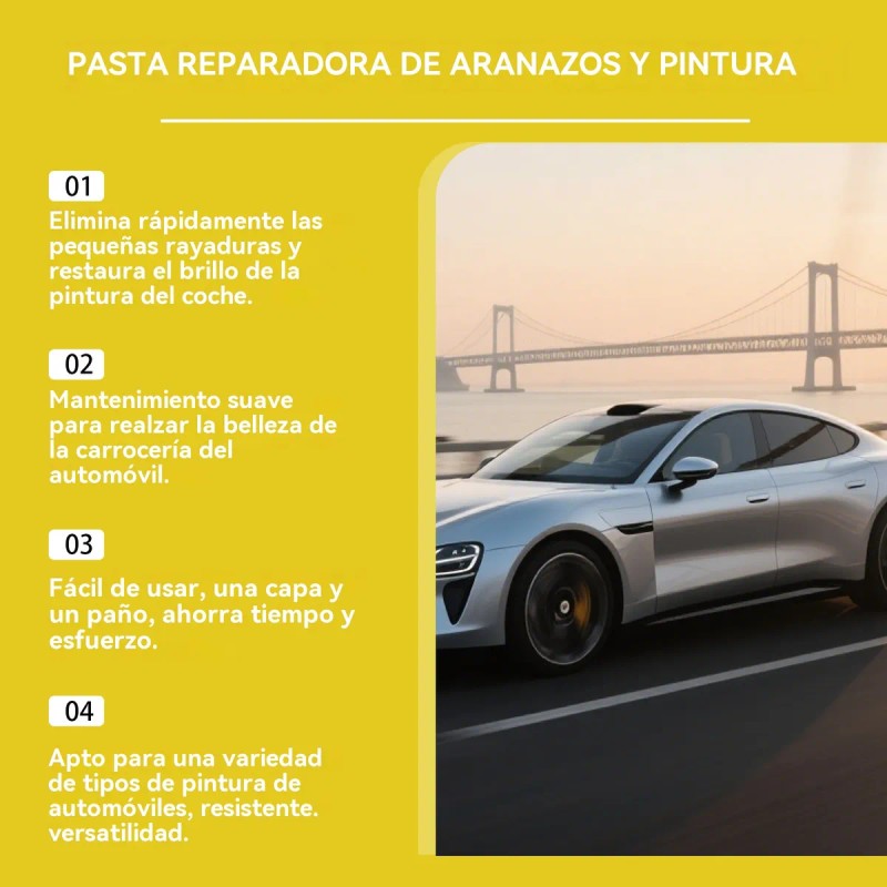 Cera Pulidora Para Reparar Rayones En La Pintura De