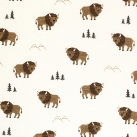 Hudson Baby Unisex Baby Changing Pad Cover, Wild Buffalo, One Size