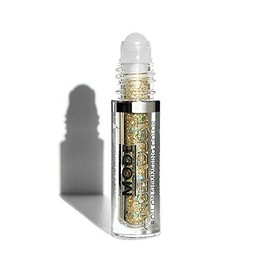 Mode Angel Dust Roll On Glitter The HIGH Life Holographic Gold Sparkling High Performance 3D Loose Glitters for Face and Body, Spill Proof Bottle, Cruelty Free, Vegan, Made in NY USA