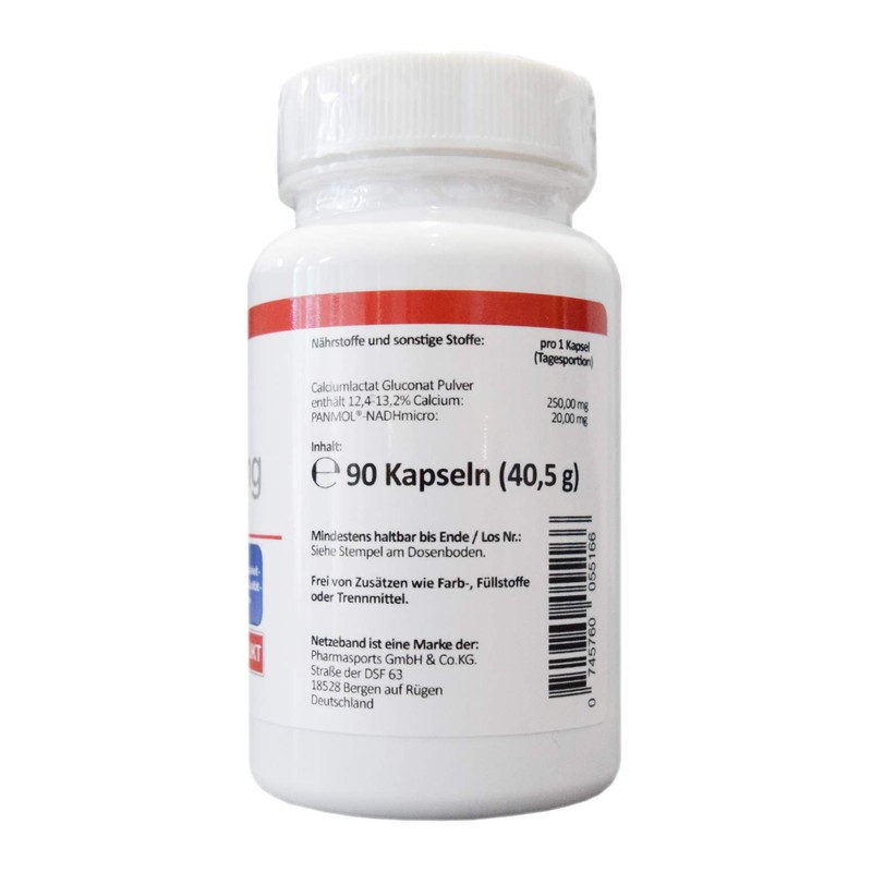 NADH 20 mg – 90 Vegan Capsules – Coenzyme 1