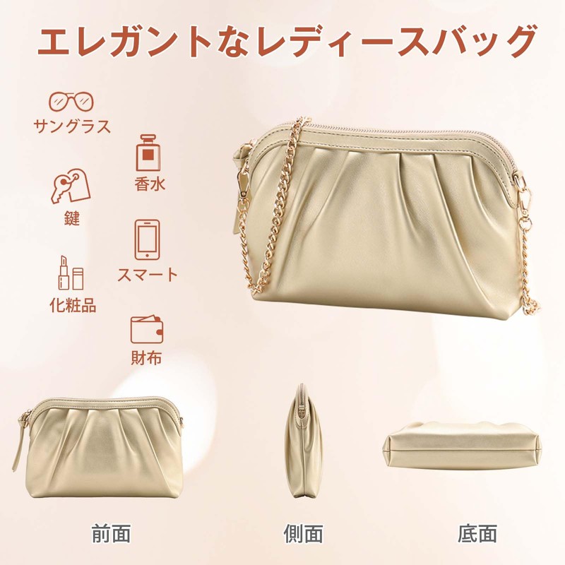 VASCHY Women's Party Bag, Wedding Bag, Clutch Bag, Reception Handbag,