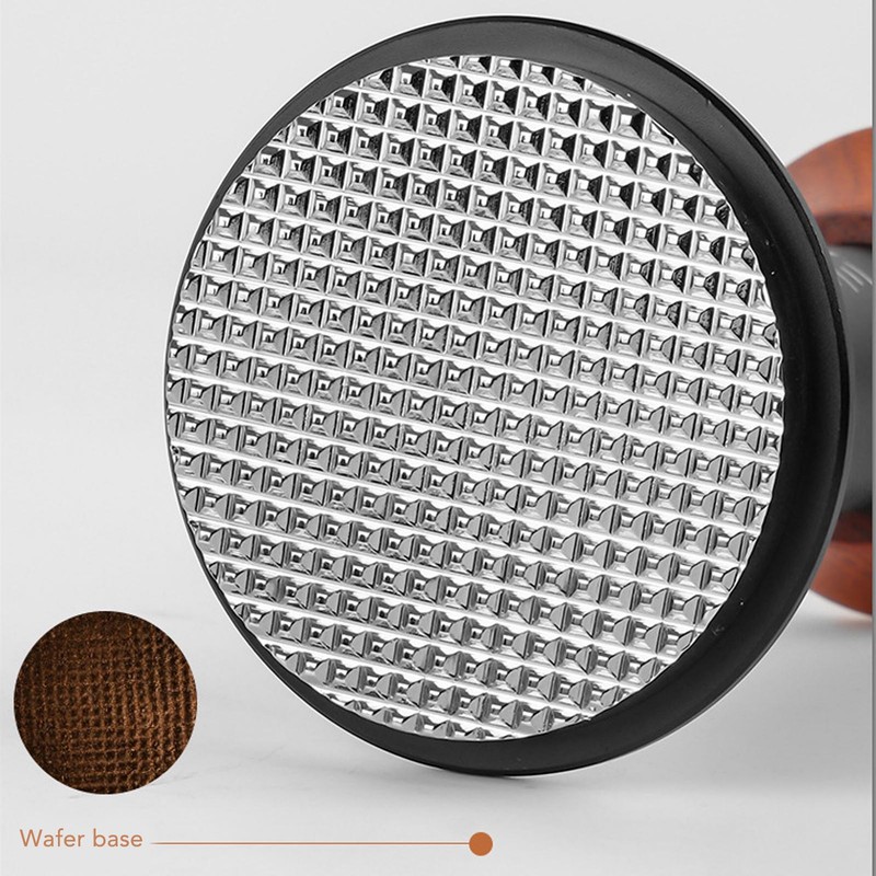 Coffee Tamper Spring Loaded Tamper Calibrated Coffee Tamper Wood Handle