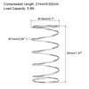 sourcing map Compression Spring,304 Stainless Steel,18mm OD,1mm Wire Size,9mm Compressed