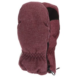 Sterntaler Unisex Children's Melange Mittens with Thumb and Side Zip, pink