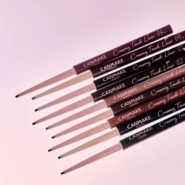 Canmake 캔메이크 아이라이너 펜슬 초슬림 음영 애교살 트임 크리미 터치 MNS Canmake Eyeliner Pencil Super Slim Shadowing Eye Bag Touch Creamy MNS [01 01 Deep Black]