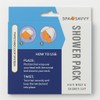 Spa Savvy Hair Wrap and Shower Cap Set, 2 Pack,