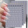 8 Sheets Star Nail Stickers for Nail Art 3D Self-Adhesive