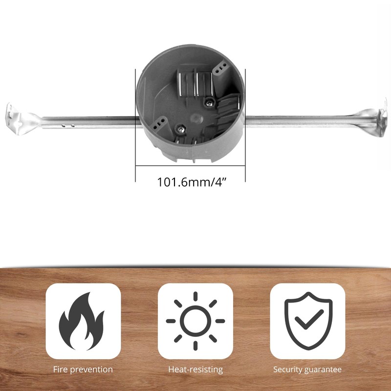 HXH Adjustable Single Gang Electrical Box Ceiling with Adjustable Hanger