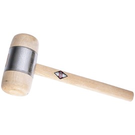 Picard 0032001-3 70 x 140 mm Wooden Mallet - Brown/Silver