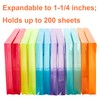 FANWU Plastic Legal Size Expandable Envelopes with String Tie Closure,