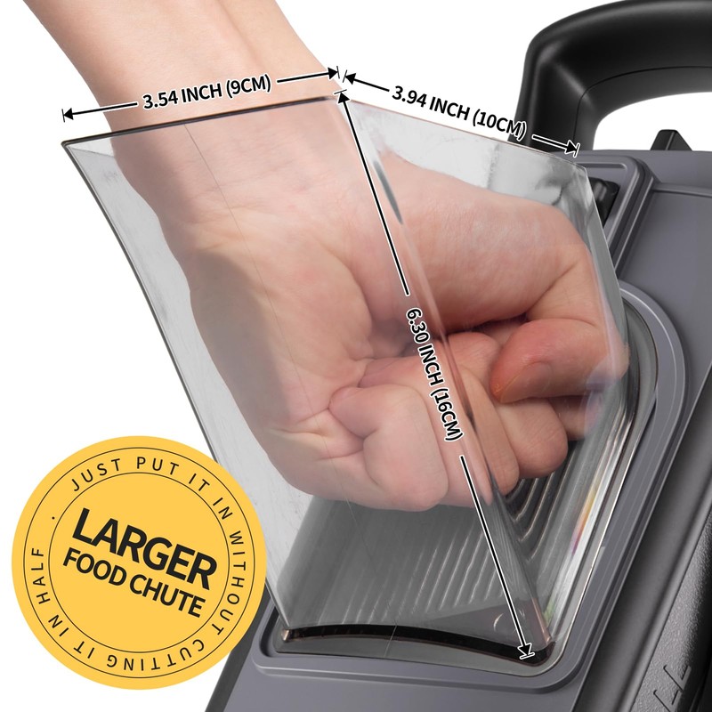 Safe Mandoline Slicer for Kitchen, 6 in 1 Vegetable Chopper,