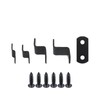Mewutal 50pcs Black Offset Canvas Clips Metal Photo Frame Clips
