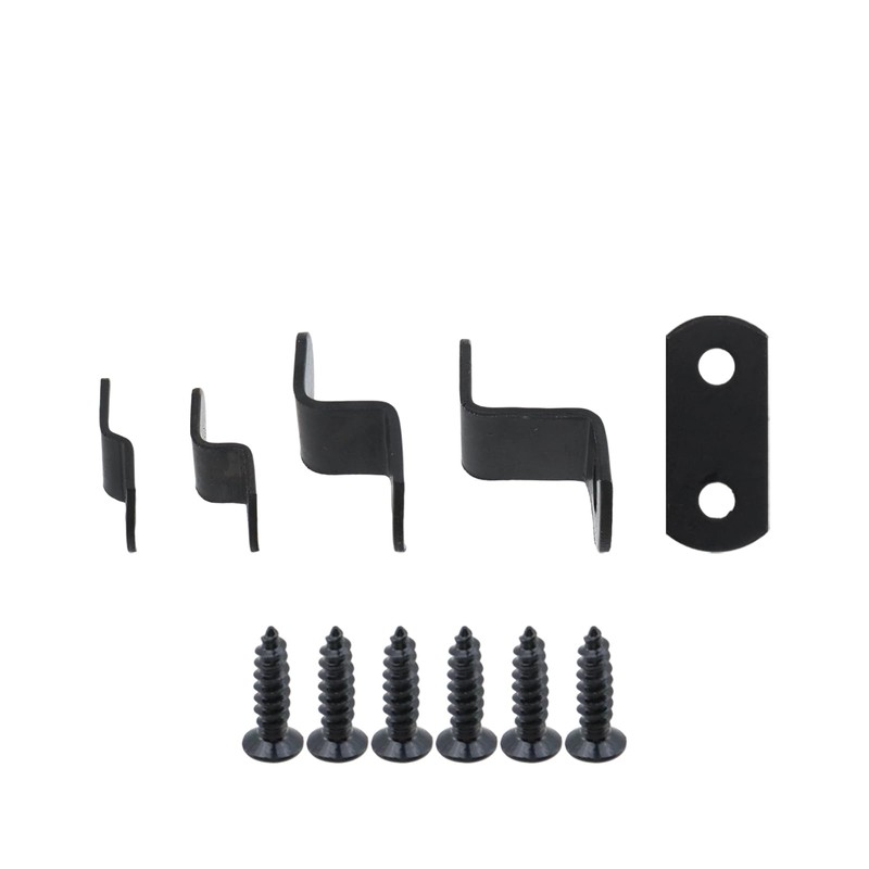 Mewutal 50pcs Black Offset Canvas Clips Metal Photo Frame Clips