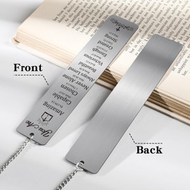 Berirexrion Bible Verse Metal Bookmark - Christian Bookmarks Cross Religious Bible Accessories Inspirational Book Markers Reading Women Birthday Christmas Confirmation Gifts Boys Girls Friends Kids