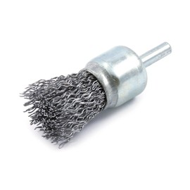 Forney 60001 End Brush, Coarse Crimped Wire with 1/4-Inch Shank, 1-Inch