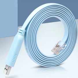 Unbranded New USB Cisco Console Cable FTDI to RJ45 Cable for Routers Switches Serves 1.8m