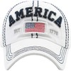 America USA Eagle Vintage Distressed Dad Hat Baseball Cap Adjustable