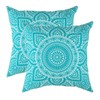 TreeWool (Pack of 2 Mandala Accent Cushion Covers in 100%