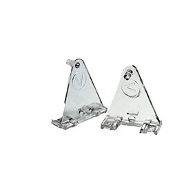 Hold Down Plastic Bracket for 2 inch Horizontal Blind- Pack of 2 - Clear with Screws